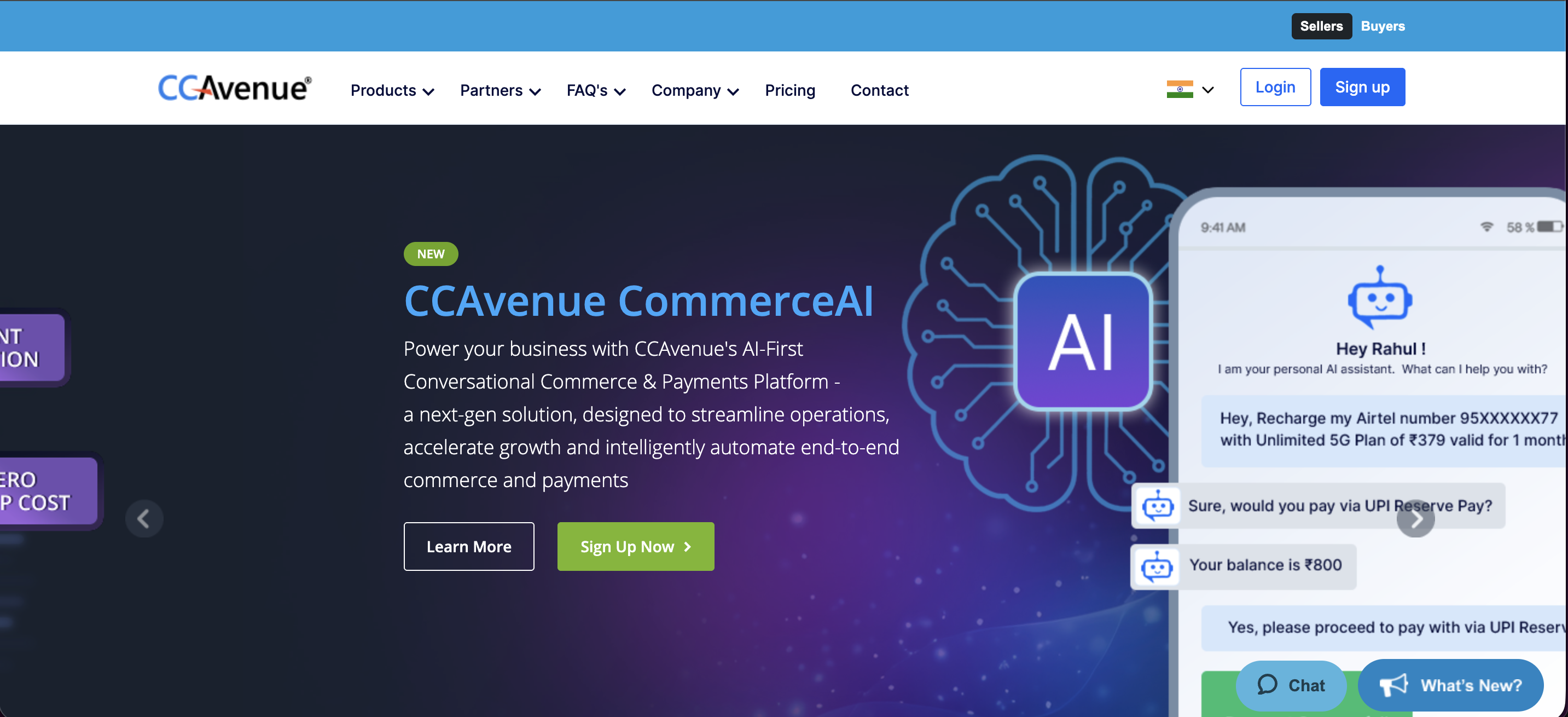 CCAvenue website
